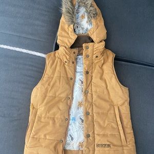Burton women's vest with removable hood